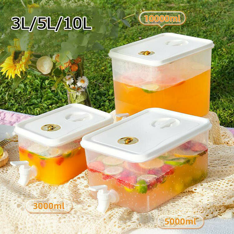 ウォーターボトル 横置き 冷蔵庫ポット 麦茶ポット 3L 5L 10L お茶ポット 冷水筒 横置き 水差し 蛇口付..