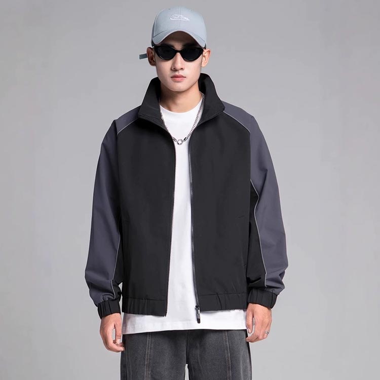 桑和 3223 長袖ブルゾン Mサイズ グレー(7)【送料無料】