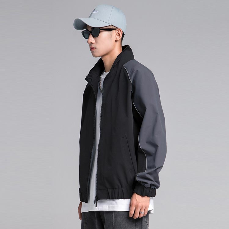 桑和 3223 長袖ブルゾン Mサイズ グレー(7)【送料無料】