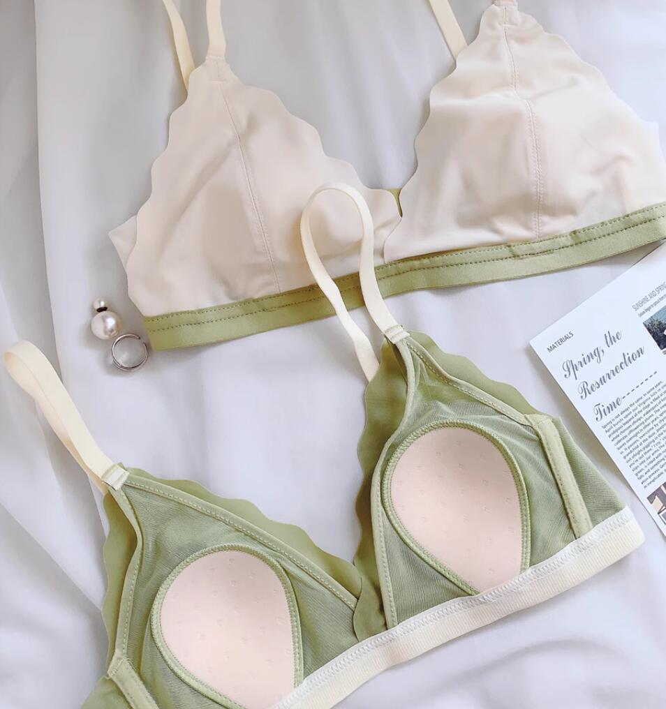 2点セット ブラ&ショーツ セット ブラセット レースブラセット 谷間ブラ 勝負下着 ショーツ 送料無料 ショーツセット 小胸 ブラジャー 上下セット 超盛り ブラ セットアップ セクシー bra set ワイヤーなし 薄手 ランジェリー ブラ 学生 可愛い 少女 通気性 女性 デート 軽い