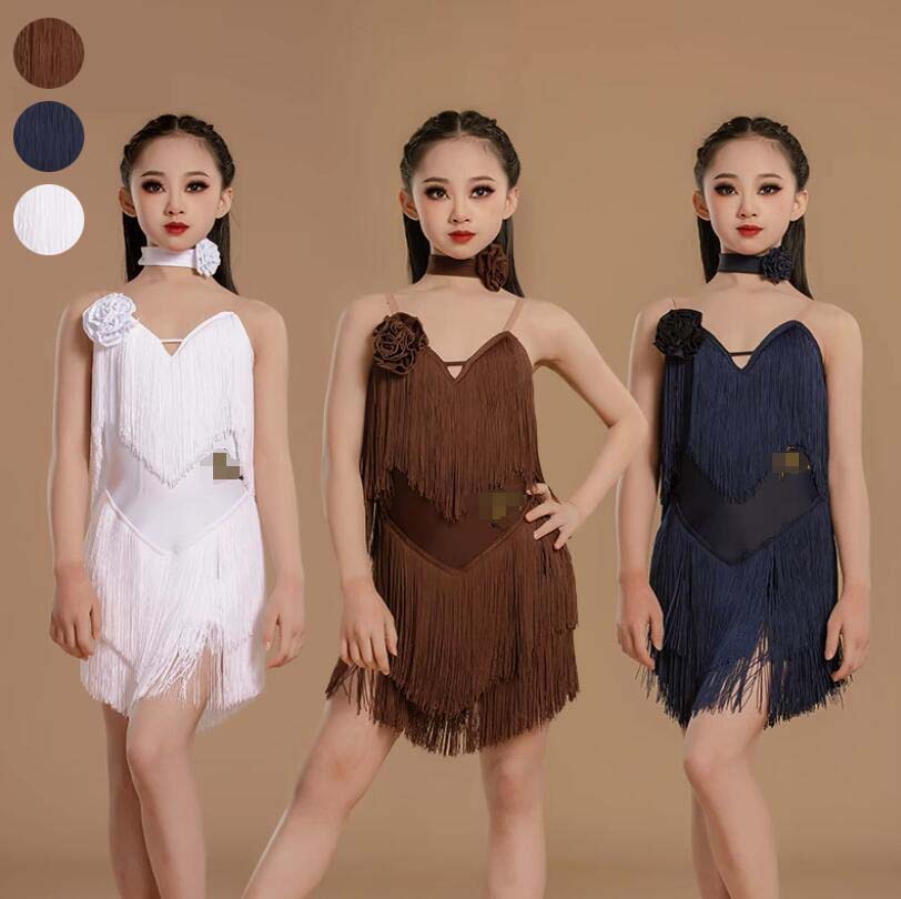 タンゴ 社交ダンス 子供 ダンスウェア ダンドレスラテン ラテンダンスドレス 高品質 ワルツ 社交ダンス衣装 ラテンドレス ドレス ジュニア 練習着 キッズ 女...