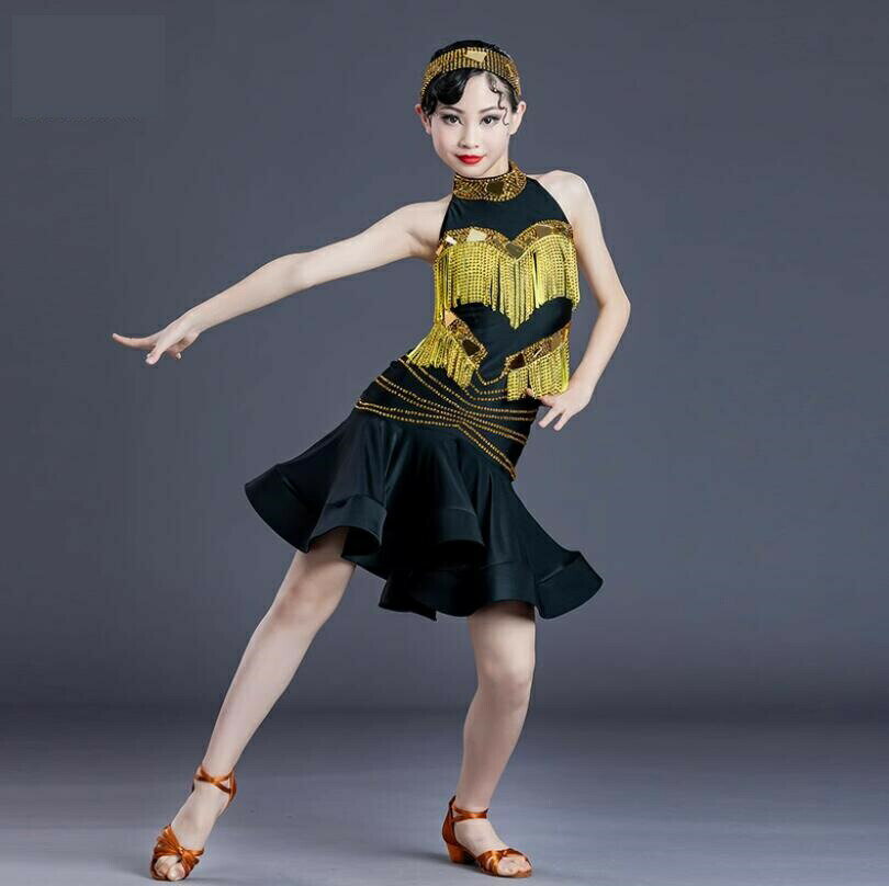 ドレス ゴージャス ラテンダンスドレス 子供 ラテンドレス 社交ダンス衣装 サンバ衣装 ジュニア ダンドレスラテン 高品質 ワルツ 社交ダンス 練習着 キッズ ...