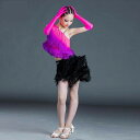 ラテンドレス ダンドレスラテン ジュニア 社交ダンス ルンバ 競技用 ダンスウェア ステージ衣装 タンゴ 社交ダンス衣装 ドレス ゴージャス ラテンダンスドレス...