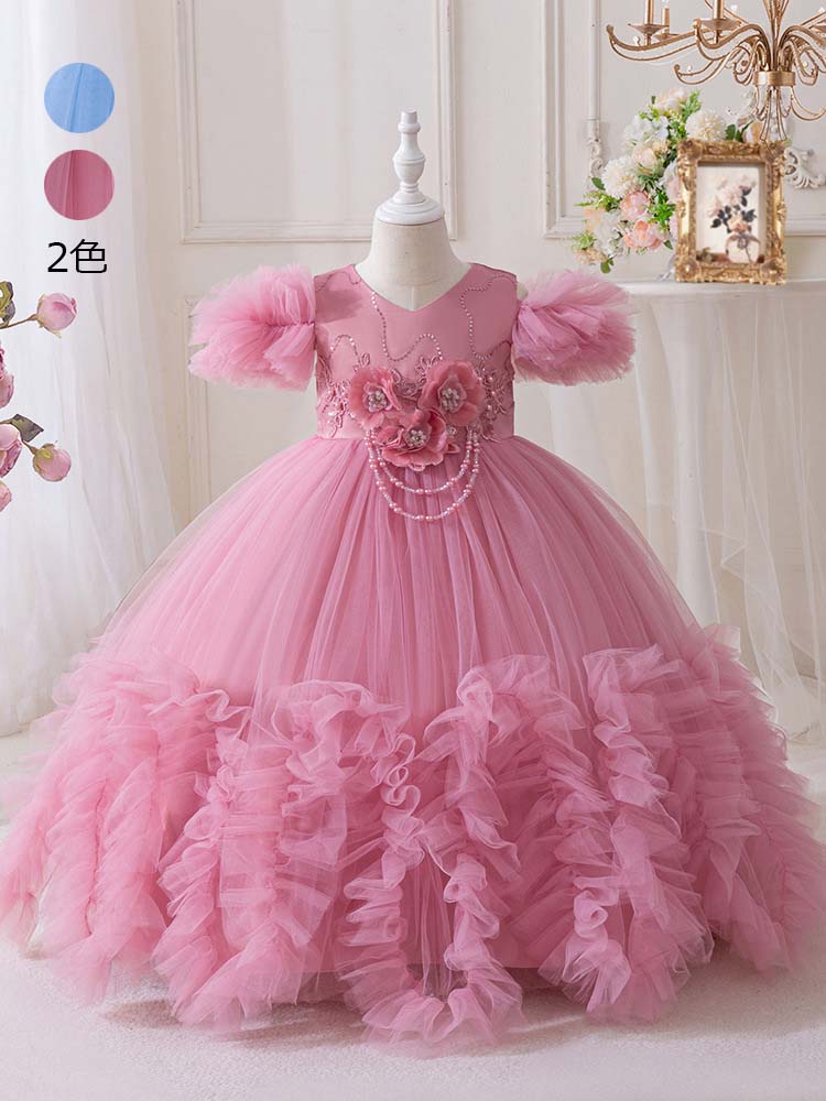 子供服 ワンピース 韓国風 洋服 送料無料 子供ワンピース お受験 学院風 子供用 子ども服 女児 女の子 可愛い キッズワンピース 礼服 ジュニア フォーマル イベント 受験用 シンプル お祝い 誕生日 Kid Dress ローズ ホワイト ブルー 110cm~160cm