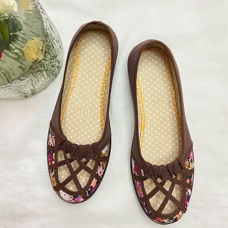 パンプス 花柄 ラウンドトゥ ぺたんこ メッシュ 通勤 フラットパンプス ローヒール かわいい 痛くない レディース レディース 軽い メッシュ 室内履き おしゃれ 靴 涼しい 夏パンプス 仕事用 軽量 立ち仕事 レッド ブラック ブラウン ブルー イエロー ローヒール abefirm-10052668 あべ商会 楽天市場店 サンプル画像3