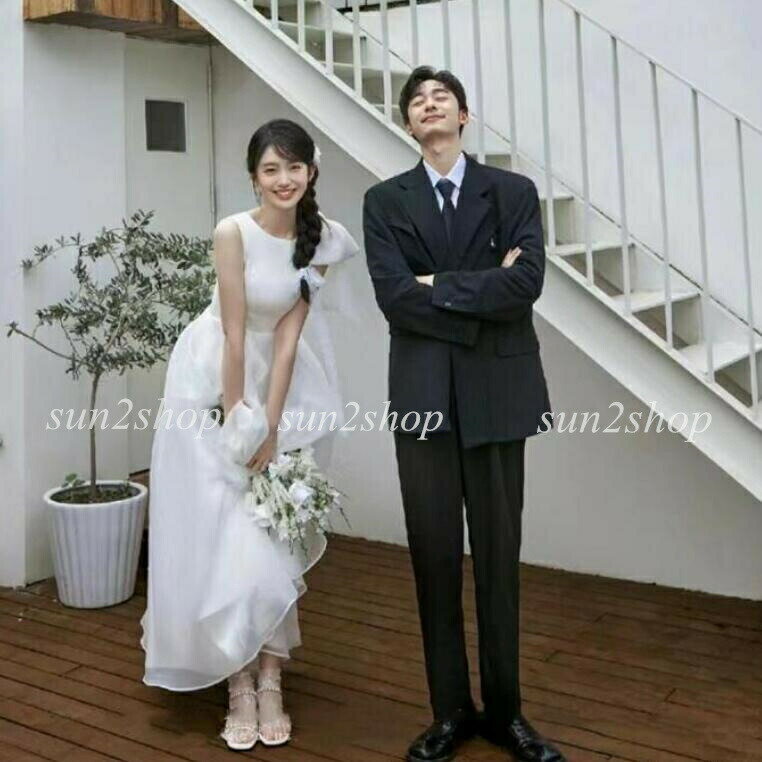 ウェディングドレス 高級感 お花嫁ドレス 前撮り/後撮り 森系 リボン シンプル 結婚式 挙式 白ドレス ロングドレス ファスナー フォトウェディング撮影 パーティードレス 二次会 演奏会 ピアノ ブライダル 海外旅行 披露宴 ワンピース ロマンティック 謝恩会 2