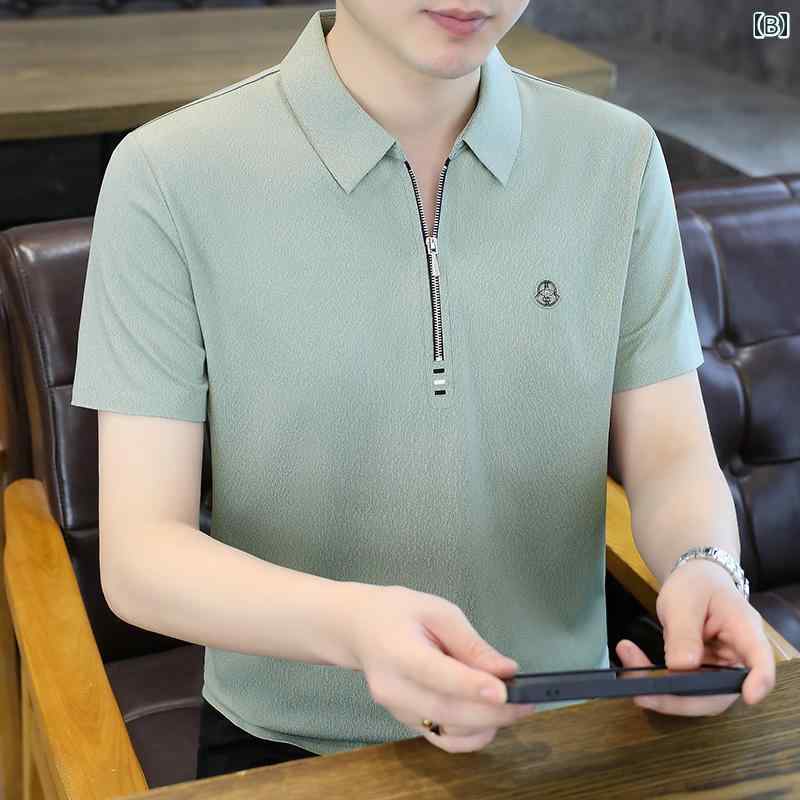 メンズ ファッション 春夏 秋冬 かっこいい オシャレ モテ 男性用 紳士服 服 韓国 シンプル 大人 ポロシャツ 半袖 T シャツ ビジネス カジュアル 半袖 冷感 トップ ウェア