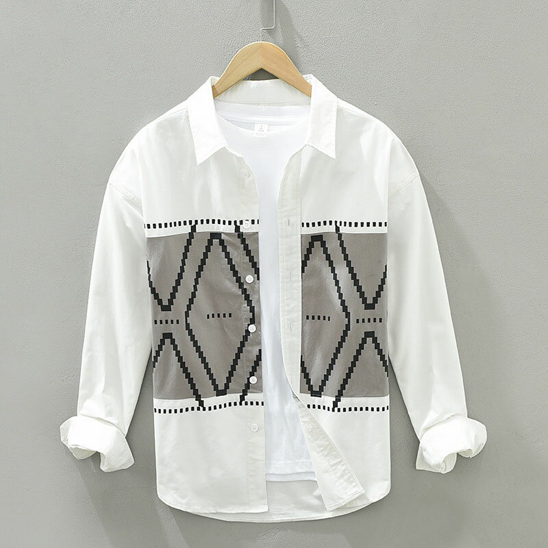 シャツメンズ長袖カジュアル 涼しい 夏 春服 服 カジュアルシャツ ボタンダウンシャツ チュニックワイドシャツ M L XL 2XL 3XL 服 薄手 綿混 紳士 クールビズ おしゃれ オシャレ
