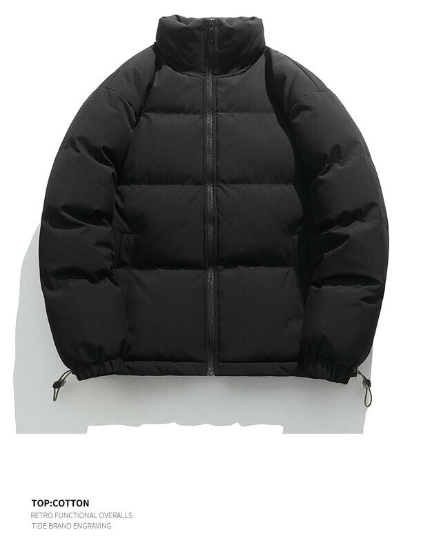 あべ商会 楽天市場店のアウター メンズ 冬 中綿 ジャケット ボリューム ネック ハイネック 止水 ZIP 秋 防寒 軽量 あったかい マウンテンパーカー｜アングル3