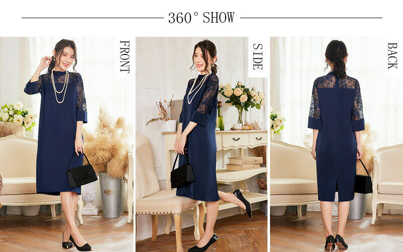 パーティードレス ミモレ丈 大きいサイズ お呼ばれ パーティー 二次会 披露宴 レース 結婚式 ワンピース ドレス フォーマル ロング丈 入学式 卒園式 母 きれいめ ロングドレス 半袖 袖あ お呼ばれドレス