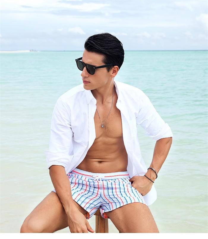 水着 メンズ サーフパンツ ストライプ ホワイト ブルー 海パン ビーチパンツ サーフショーツ ボードショーツ 大きいサイズ プール 海 海水浴 サーフィン サウナ おしゃれ 水陸両用 吸水速乾 耐塩素 uvカット温泉 スイムウエア 夏休み 短パン リゾート 速乾 ビーチウエア