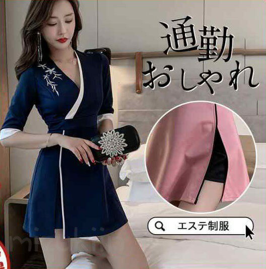 エステ ユニフォーム サロン 通勤 レディース 女性 制服 おしゃれ 半袖 ワンピース ネイル 美容 歯科衛生士 医療系 歯科 クリニック 歯科衛生士