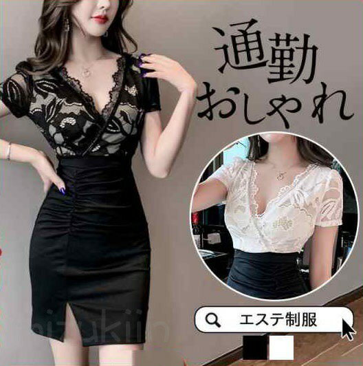 エステ ユニフォーム サロン 通勤 レディース 女性 制服 おしゃれ 半袖 ワンピース ネイル 美容 歯科衛生士 医療系 歯科 クリニック 歯科衛生士