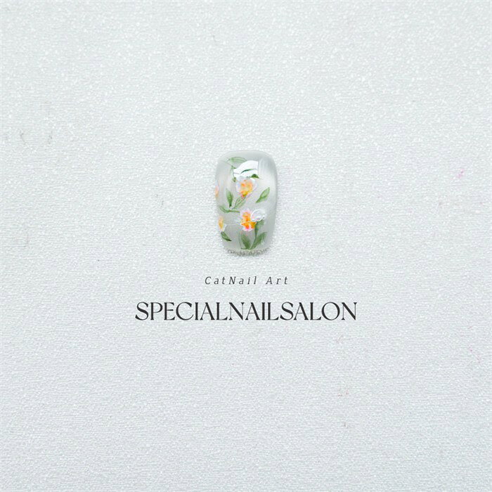 夏の透明感フラワーネイル 立体手描き花デザイン 清涼感あふれる付け爪 3Dフラワーネイル エレガントネイル 繰り返し使える 仕事用 通勤用 旅行用付け爪 z7m6 abefirm-10045275 あべ商会 楽天市場店 サンプル画像3
