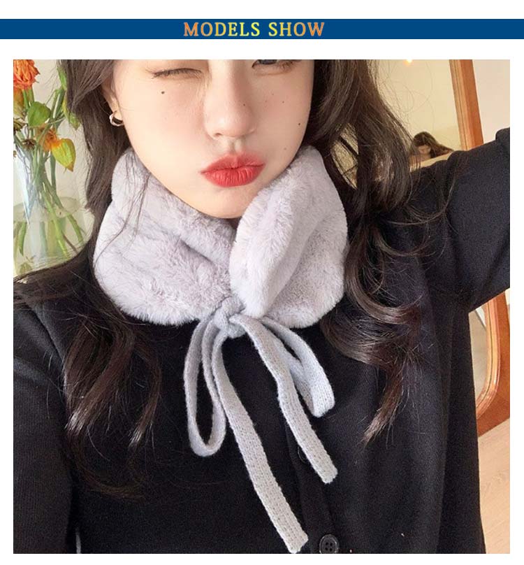 あべ商会 楽天市場店の暖かい ファー マフラー カチューシャ レディース 冬 男女兼用 おしゃれ キッズ クリスマス ふわふわ 耳カバー イヤーマフ 軽量 耳あて コンパクト かわいい 2WAY 耳当て 防寒 子供 イヤーマフラー｜アングル3