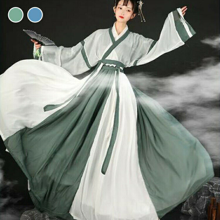 ステージ 舞台 2color 2wayで着える チャイナ服 3点セット 撮影 民族服 漢服 コスプレ 中国古代衣装 舞台衣装 唐装 レディース チャイナコスプレ