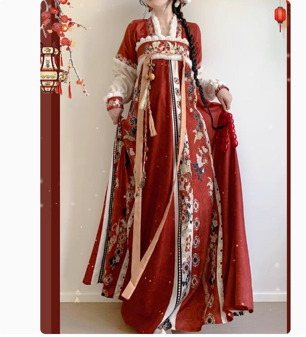 秋冬新品チャイナドレス 大人用中国宮廷風唐装漢服 エレガント復古風コスプレ衣装 写真撮影パーティー..