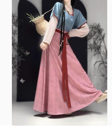 春夏日常セットチャイナドレス 大人用中国風唐装漢服 エレガント復古風コスプレ衣装 写真撮影用ドレス..