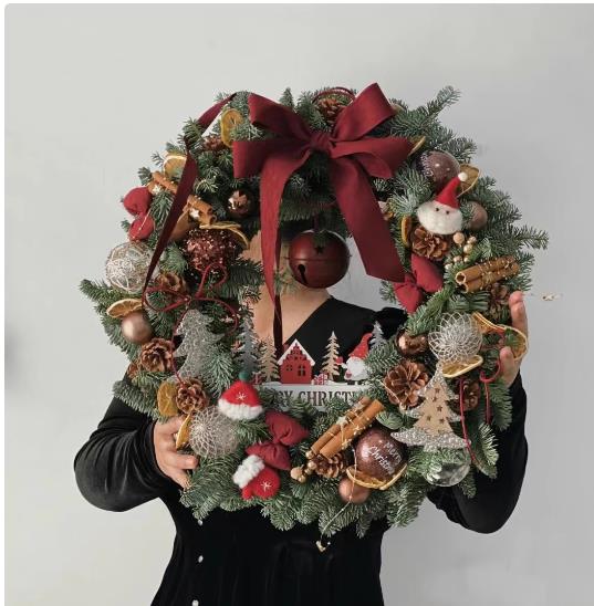 クリスマスリース クリスマスオーナメント ペンダント サンタクロース シーンペンダントクリスマスツリ..