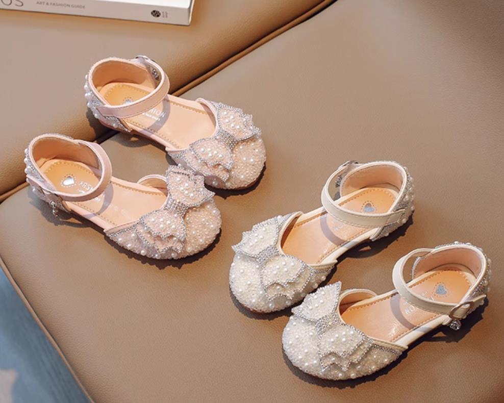 子供サンダル夏人気ローヒールプリンセス靴シューズ子ども靴くつお姫様風可愛い女の子 ラップサンダルフォーマル靴子供用 こども キッズ靴 スリッパ キュートパンプス...