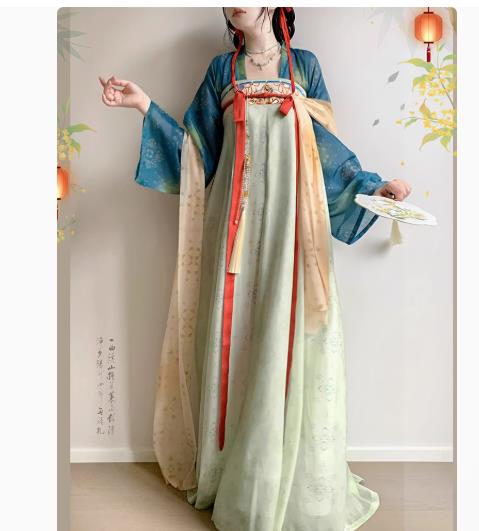 春夏日常セットチャイナドレス 大人用中国風唐装漢服 エレガント復古風コスプレ衣装 写真撮影用ドレスレディース 古代/中華服 演出服 漢服仙気超仙ひらひら豪華 チ...