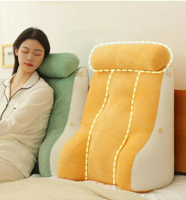 背もたれ クッション 三角クッション 腕枕 腰枕 枕 抱き枕リラックス背もたれ 座椅子 三角 枕 足枕 妊婦 腰枕 2段調節 腰クッション 可愛い枕付き お昼寝 洗える レストクッション 座椅子 ベッド用 自宅用