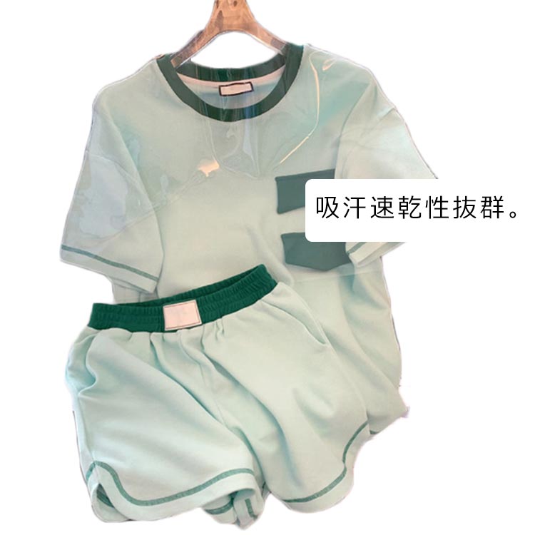 乐天商城 - Tシャツ 夏 部屋着 送料無料 寝巻き ショートパンツ レディース 韓国 家着 ランニングウェア ルームウェア パジャマ 韓国 半袖 可愛い 上下セット かわいい セットアップ 外出 ゆったり おしゃれ カジュアル 可愛い 春 秋 スポーツウェア