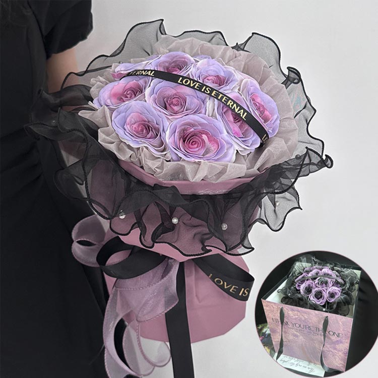 ソープフラワー 花束 ブーケ バラ グラデーション 母の日 フラワーブーケ シャボン...