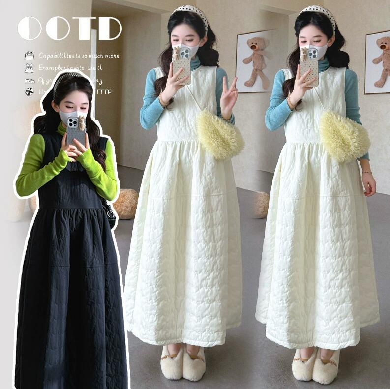 送料無料マタニティ レディース マタニティワンピース 冬 セットアップ マタニティ服 2点セット スリット 授乳服 ワンピース ジャケット マタニティウェア 妊娠服 産前 産後 部屋着 マタニティワンピ ワンピース 冬 女性 長袖 防寒 起毛 ゆったり あったか ローネック