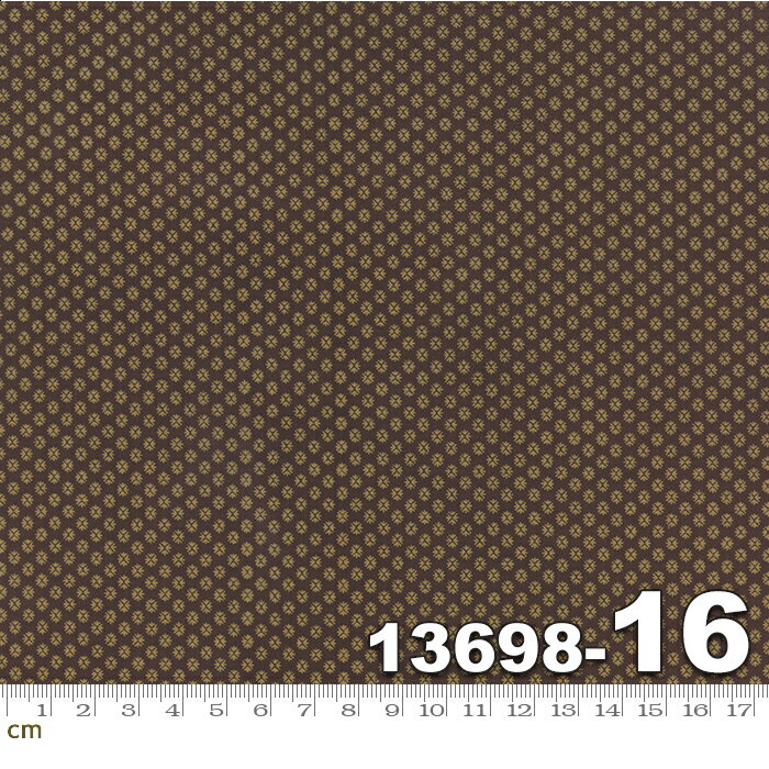 【Moda モダ】Petite Prints-13698-16(2B-03) 幾何学柄 ドット柄 ブラウン系 アンティーク コットン100% シーチング 【10cm単位販売】