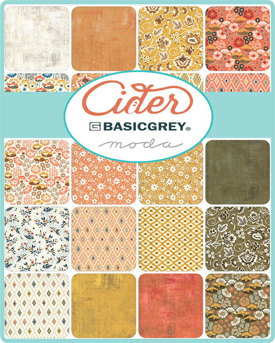 【Moda モダ】Cider-30645-16(2E-06) 小花柄 ブルー ノスタルジック コットン100% シーチング【10cm単位販売】
