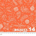 【Moda モダ】Purl-RS2033-14(2E-04) モチーフ柄 オレンジ系 コットン100% シーチング ruby star ルビースター【10cm単位販売】(3)