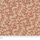 【Moda モダ】Bonheur De Jour-13916-16(2A-04) 小花柄 植物柄 レッド系 アンティーク コットン100% シーチング French General フレンチジェネラル【10cm単位販売】(3)