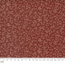 【Moda モダ】Kate's Garden Gate-31645-15(2E-07) レッド系 赤色 リーフ柄 葉っぱ柄 つる草模様 アンティーク コットン100% シーチング【10cm単位販売】