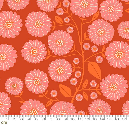 【Moda モダ】Floradora-RS6019-16(2E-09) ピンク オレンジ 花柄 ムギワラギク ruby star ルビースター コットン100% シーチング【10cm単位販売】 【Moda モダ】Floradora-RS6019-16(2E-09) ピンク オレンジ 花柄 ムギワラギク ruby star ルビースター コットン100% シーチング【10cm単位販売】