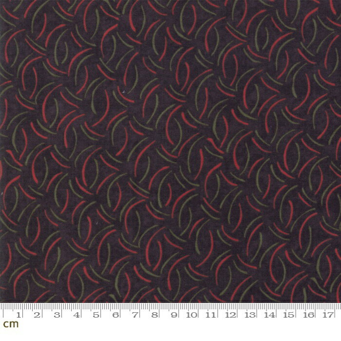 【Moda モダ】Winter Manor(ウィンター マナー)-6777-17(2C-05) ブラック系 黒色 幾何学柄 クリスマス ..