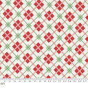 【Moda モダ】Holly Jolly-31184-11(2E-06) ピンク系 レッド系 ホワイト系 グリーン系 チェック柄 クリスマス コットン100% シーチング【10cm単位販売】