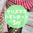 【お得】クリスマス柄限定 柄はおまかせ (約30〜40cm) 合わせて3m分切れ端セット