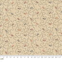 【Moda モダ】Clover Blossom Farm-9716-11(2D-01) ベージュ系 クリーム系 花柄 幾何学模様 かわいい コットン100% シーチング【10cm単位販売】(3)
