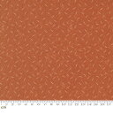 【Moda モダ】Clover Blossom Farm-9718-17(2D-01) オレンジ系 幾何学模様 アンティーク コットン100% シーチング【10cm単位販売】