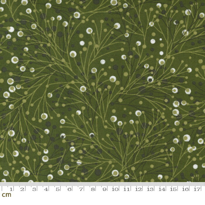 【Moda モダ】Peppermint Bark-30694-18(2E-06) グリーン系 植物柄 クリスマス 生地 おしゃれ コットン..