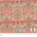 【クーポン最大500円OFF！】Best of Morris Spring-33496-11(3F-09) william morris ウィリアムモリス モリス ピンク系 花柄 植物柄 クラシック コットン100 シーチング 【10cm単位販売】