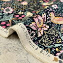 【Moda モダ】Best of Morris-8176-11T(2B-04) ブラック いちご泥棒柄 ストロベリーシーフ 鳥柄 クラシック ベストオブモリス ウィリアムモリス オックス生地 コットン100% 110cm幅【10cm単位販売】(3)