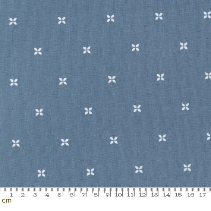 Sunnyside-55282-14(3F-16) ブルー系 青 小花柄 シンプル コットン100% シーチング 