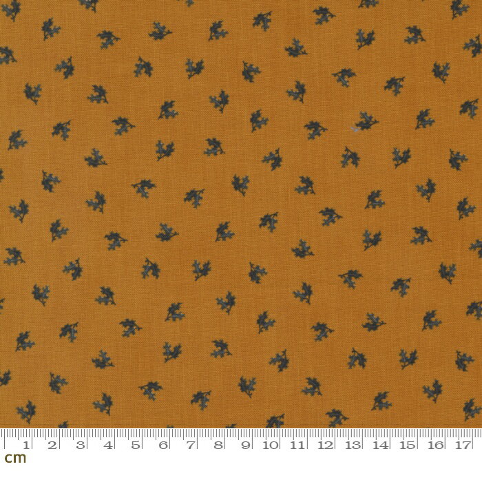 【Moda モダ】Rustic Gatherings-49207-13(2B-01) ブラウン系 植物柄 ヴィンテージ コットン100％ シーチング【10cm単位販売】