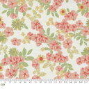 【Moda モダ】Garden Society-11891-11(2E-06) ホワイト系 オレンジ系 花柄 コットン100% シーチング【10cm単位販売】(3)