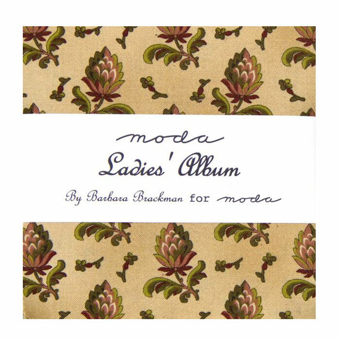【Moda モダ】Ladies Album-8280PP(42枚) ブラウン系 ベージュ系 レッド系 花柄 ペイズリー柄 幾何学柄..