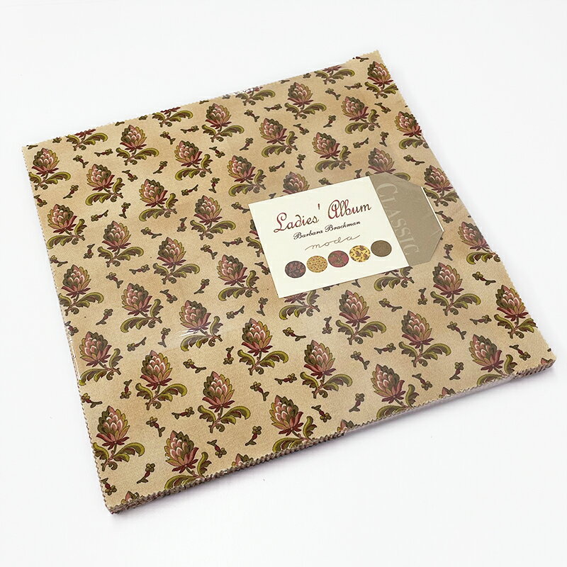 【Moda モダ】Ladies Album-8280LC(42枚) ブラウン系 ベージュ系 レッド系 花柄 ペイズリー柄 幾何学柄..