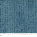 【クーポン最大500円OFF！】Yukata-48073-18(3F-01)(3F-22) ブルー系 ネイビー系 文字柄 記号柄 幾何学柄 コットン100% シーチング【10cm単位販売】