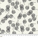 【Moda モダ】Lazy Afternoon-1781-11(2E-08) ホワイト 毛糸玉柄 コットン100% シーチング【10cm単位販売】